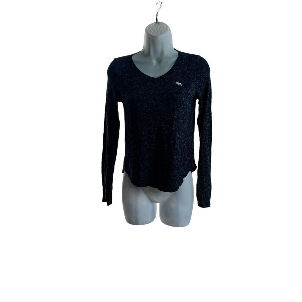 Abercrombie & Fitch Gray Sweater Moose Logo Crew Neck Girls  11/12